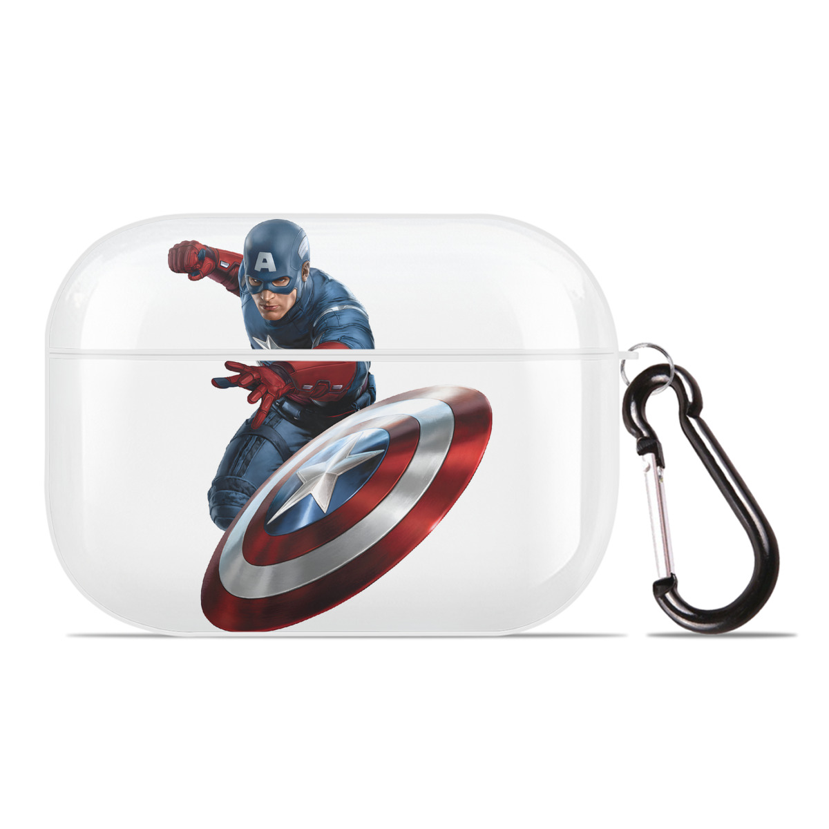 （画像用） アベンジャーズ The Avengers 【AirPods Pro用】ハードシェル保護ケース 耐衝撃・防指紋・カラビナ付き商品仕様