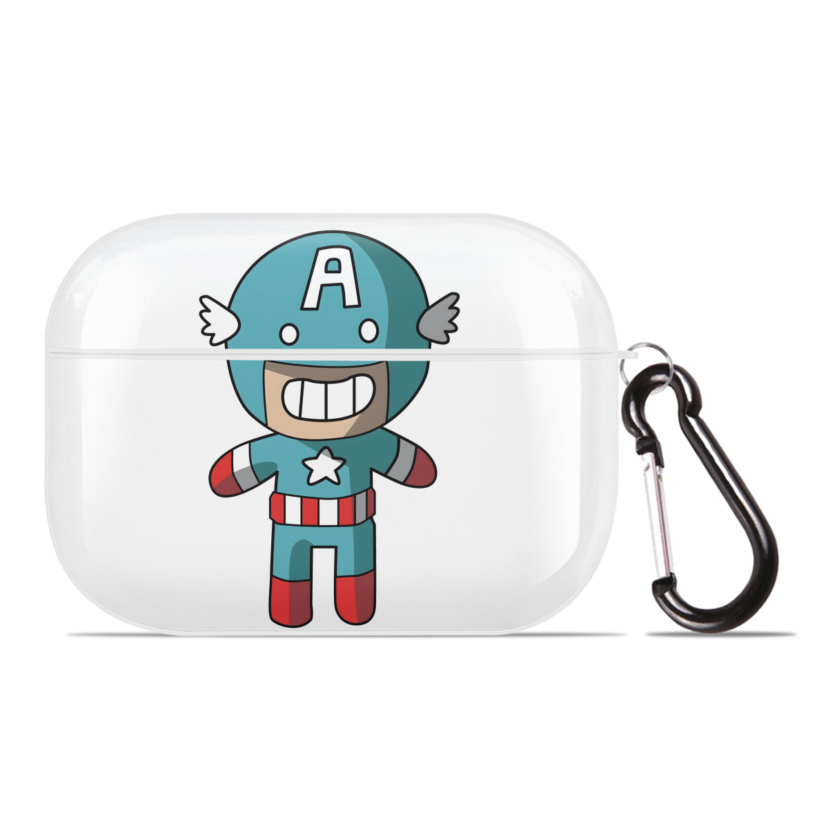 （画像用） アベンジャーズ The Avengers 【AirPods Pro用】ハードシェル保護ケース 耐衝撃・防指紋・カラビナ付き商品仕様