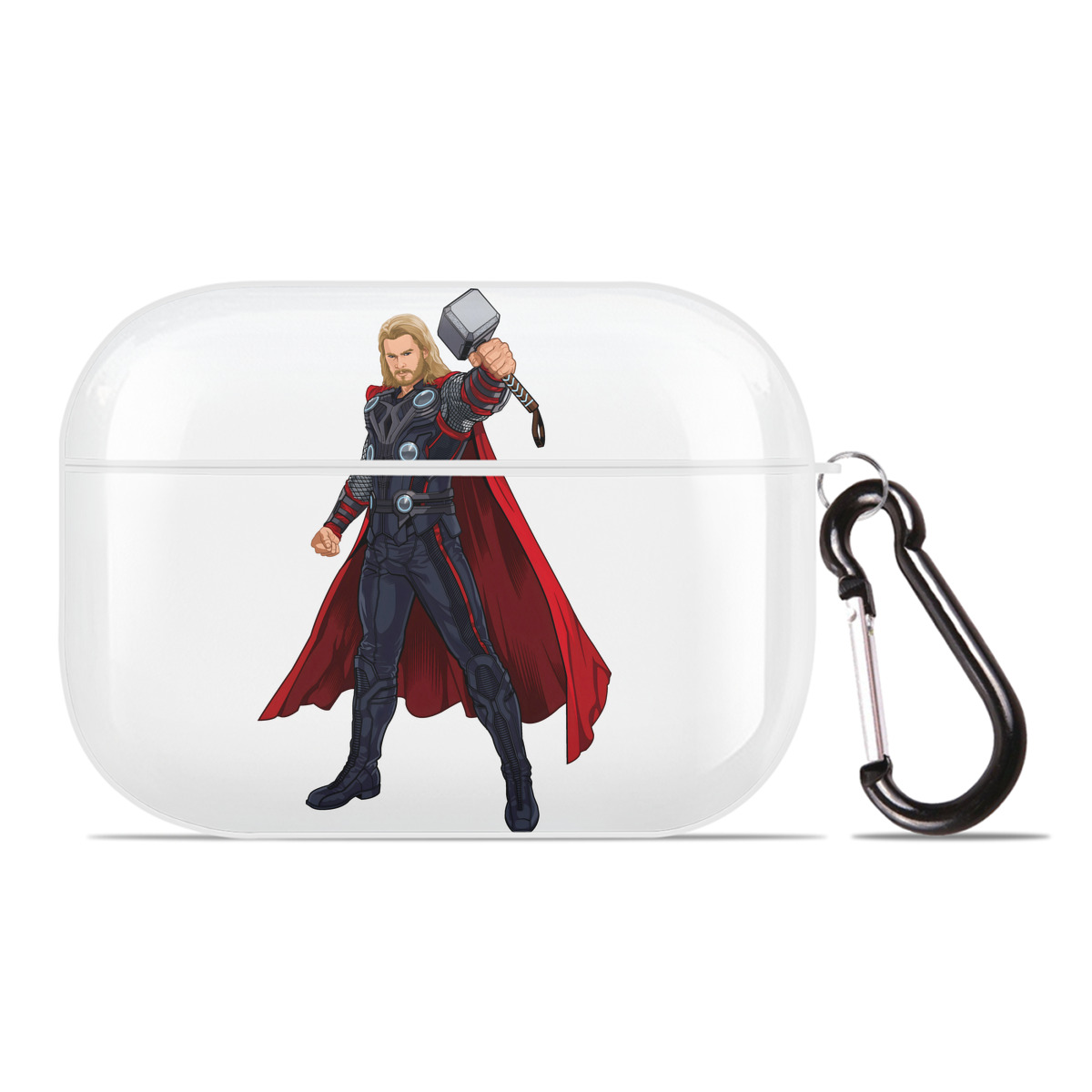 （画像用） アベンジャーズ The Avengers 【AirPods Pro用】ハードシェル保護ケース 耐衝撃・防指紋・カラビナ付き商品仕様