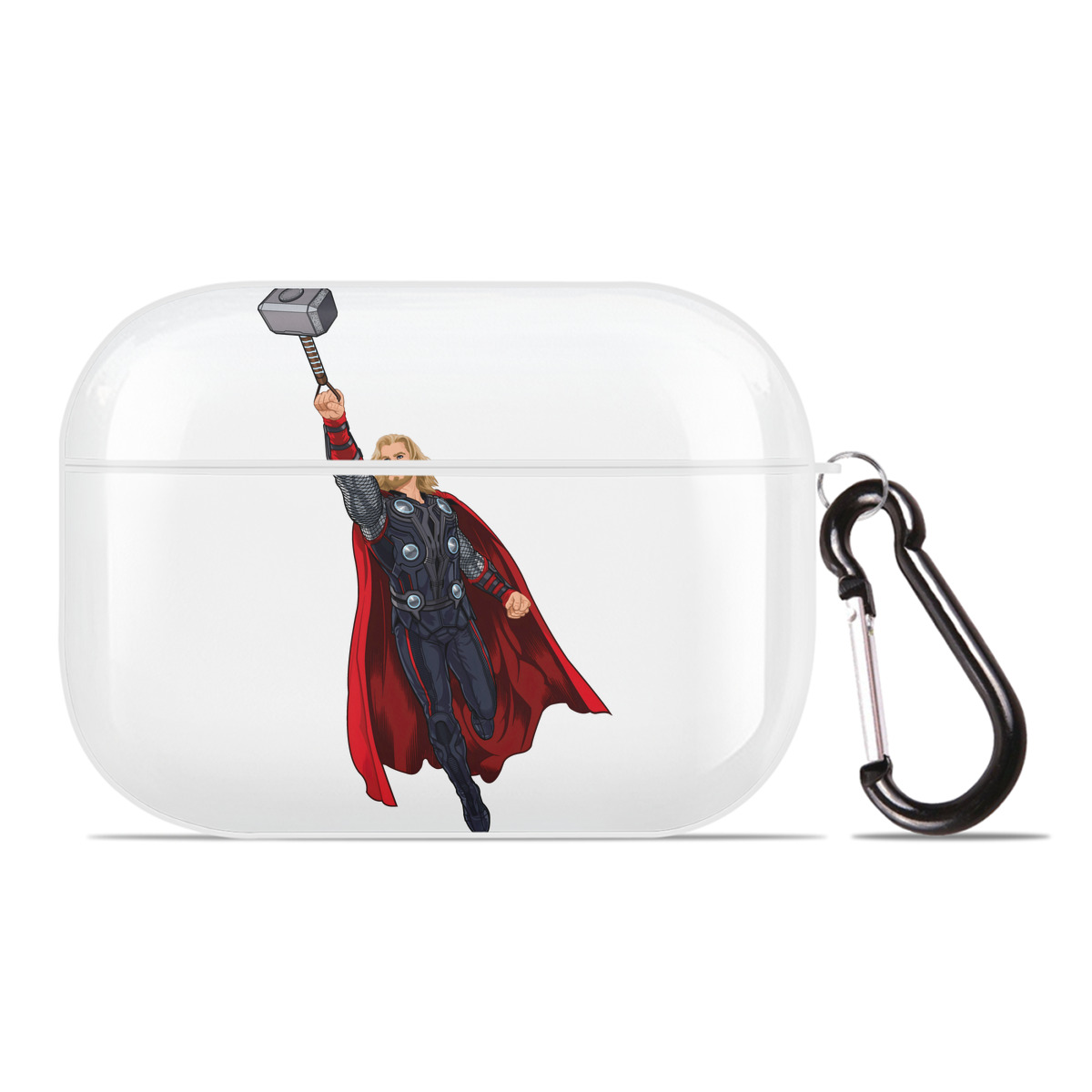 （画像用） アベンジャーズ The Avengers 【AirPods Pro用】ハードシェル保護ケース 耐衝撃・防指紋・カラビナ付き商品仕様