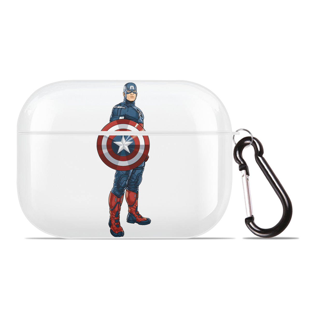 （画像用） アベンジャーズ The Avengers 【AirPods Pro用】ハードシェル保護ケース 耐衝撃・防指紋・カラビナ付き商品仕様