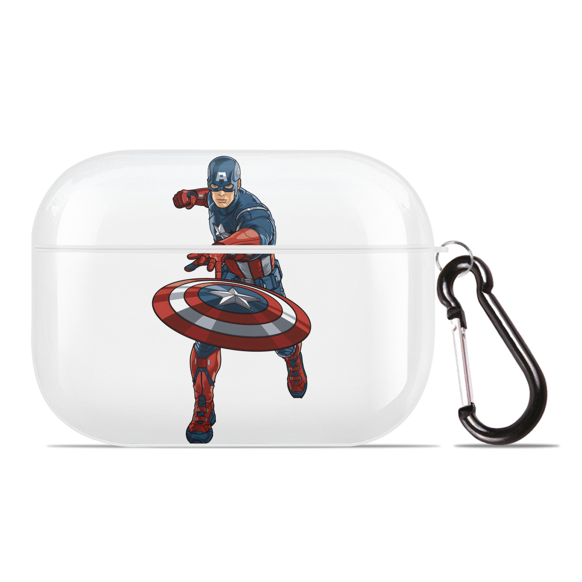 （画像用） アベンジャーズ The Avengers 【AirPods Pro用】ハードシェル保護ケース 耐衝撃・防指紋・カラビナ付き商品仕様