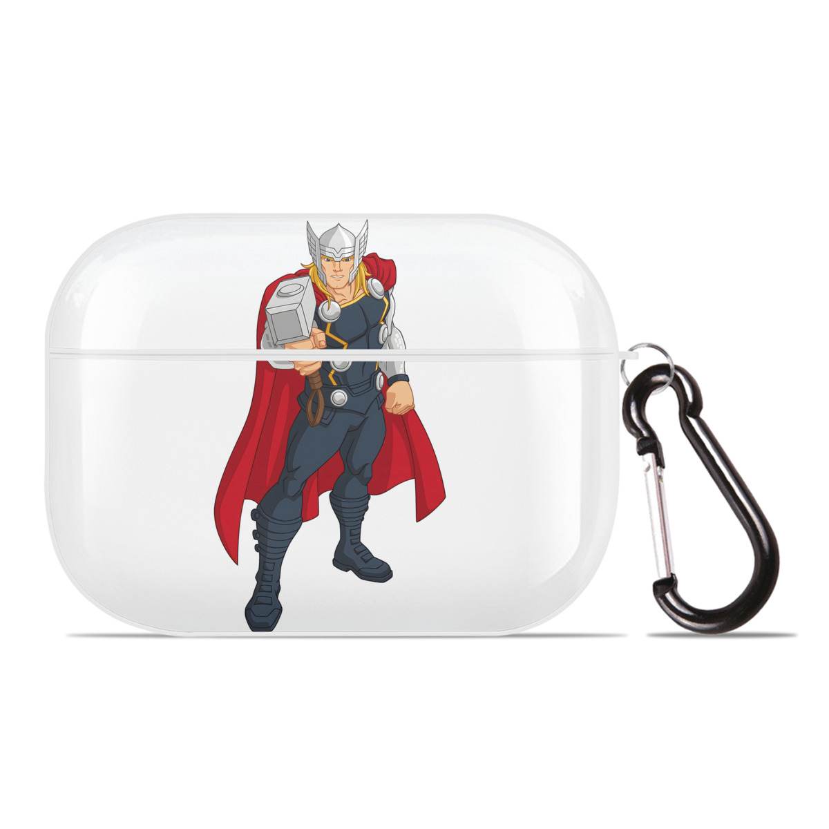 （画像用） アベンジャーズ The Avengers 【AirPods Pro用】ハードシェル保護ケース 耐衝撃・防指紋・カラビナ付き商品仕様