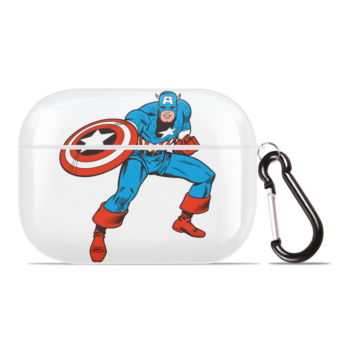 （画像用） アベンジャーズ The Avengers 【AirPods Pro用】ハードシェル保護ケース 耐衝撃・防指紋・カラビナ付き商品仕様