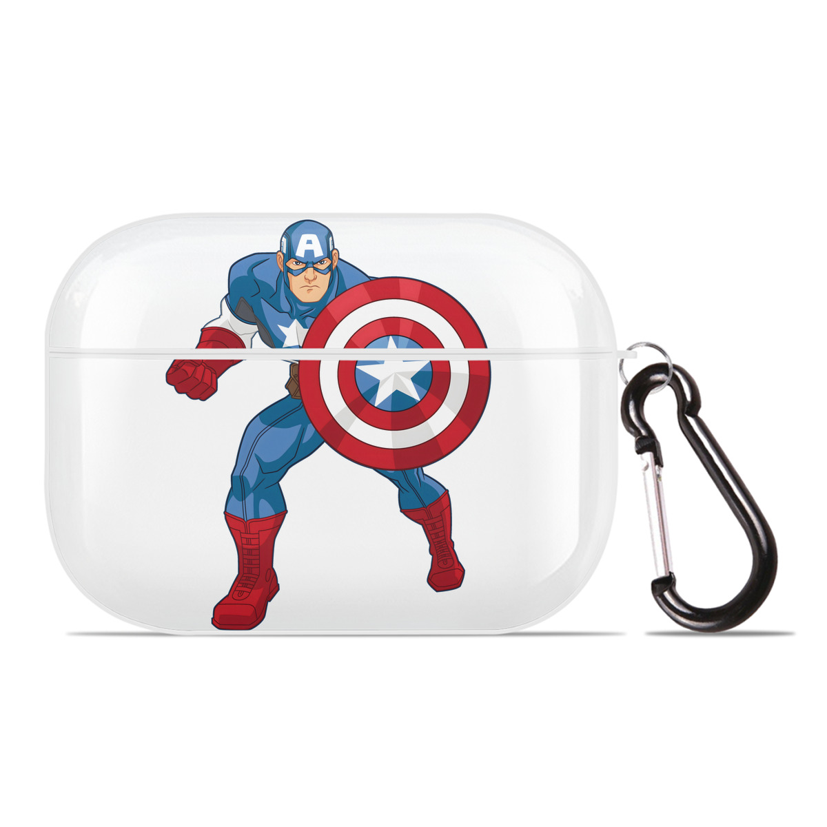（画像用） アベンジャーズ The Avengers 【AirPods Pro用】ハードシェル保護ケース 耐衝撃・防指紋・カラビナ付き商品仕様