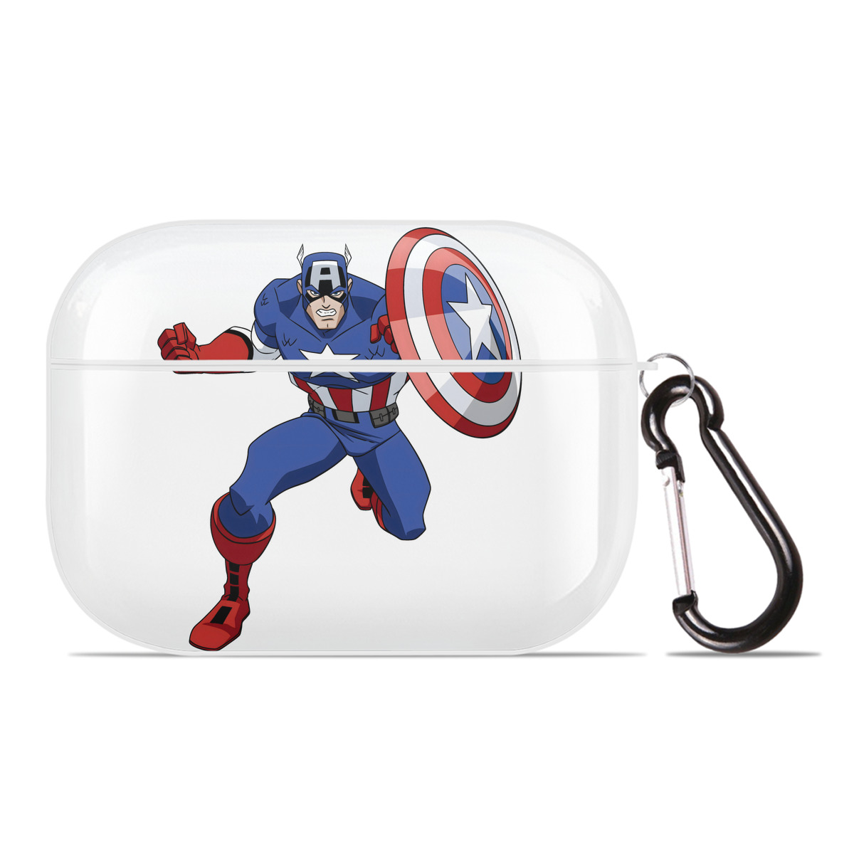 （画像用） アベンジャーズ The Avengers 【AirPods Pro用】ハードシェル保護ケース 耐衝撃・防指紋・カラビナ付き商品仕様