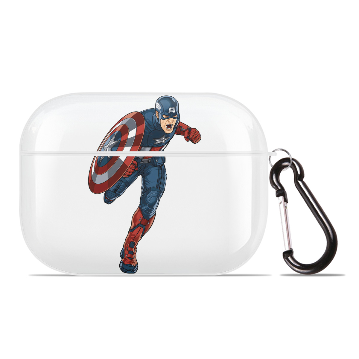 （画像用） アベンジャーズ The Avengers 【AirPods Pro用】ハードシェル保護ケース 耐衝撃・防指紋・カラビナ付き商品仕様