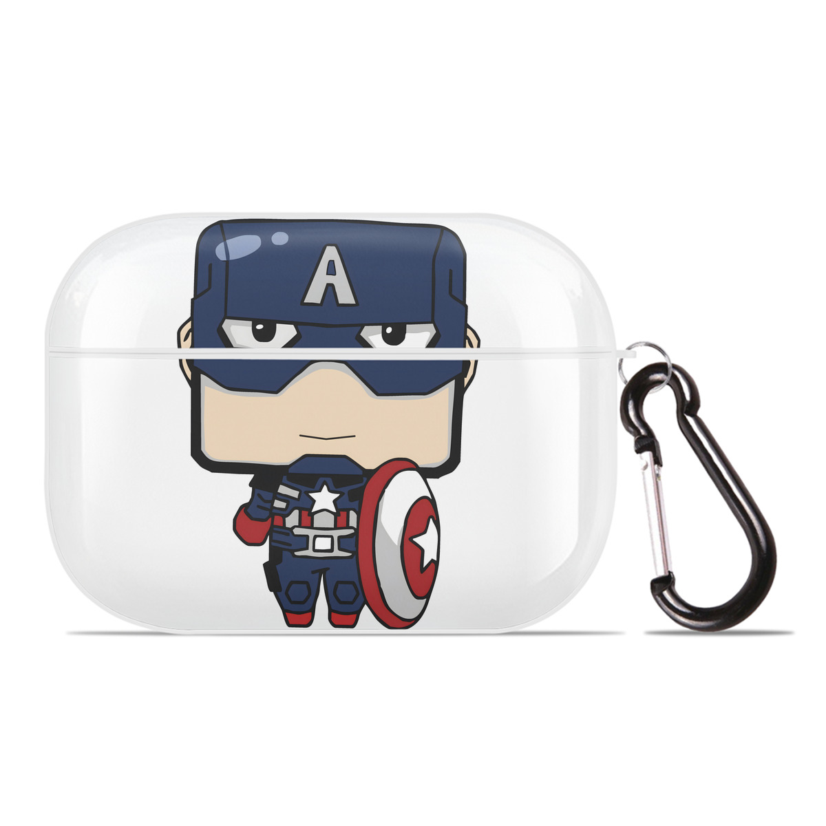 （画像用） アベンジャーズ The Avengers 【AirPods Pro用】ハードシェル保護ケース 耐衝撃・防指紋・カラビナ付き商品仕様