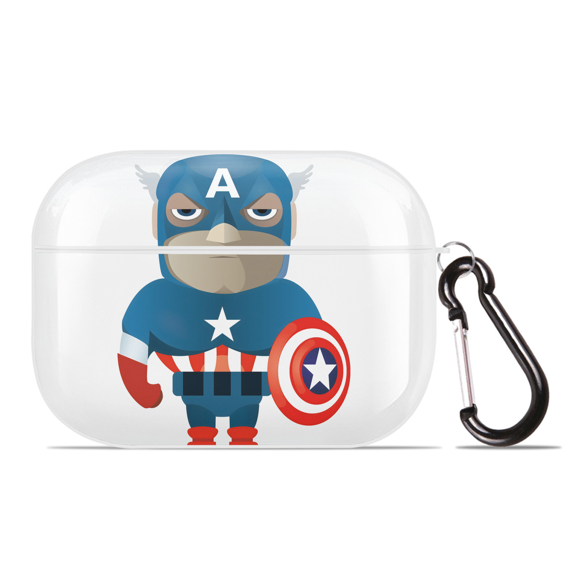 （画像用） アベンジャーズ The Avengers 【AirPods Pro用】ハードシェル保護ケース 耐衝撃・防指紋・カラビナ付き商品仕様