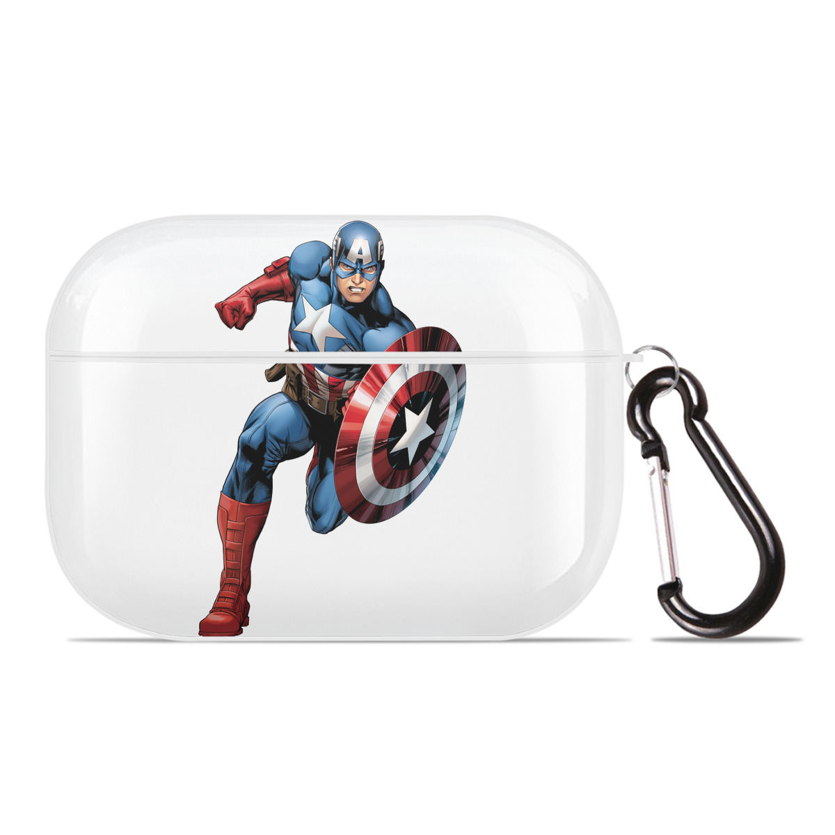 （画像用） アベンジャーズ The Avengers 【AirPods Pro用】ハードシェル保護ケース 耐衝撃・防指紋・カラビナ付き商品仕様