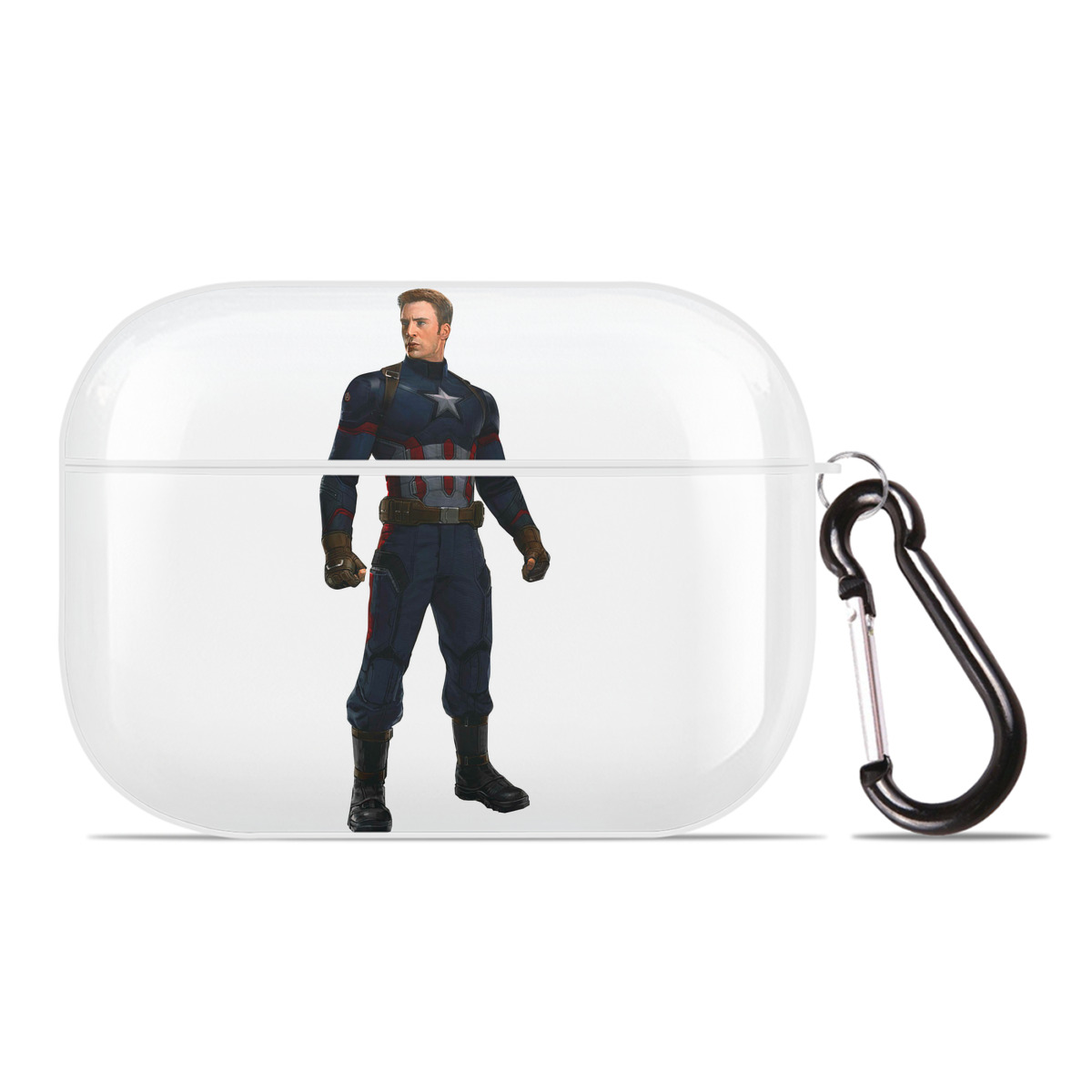 （画像用） アベンジャーズ The Avengers 【AirPods Pro用】ハードシェル保護ケース 耐衝撃・防指紋・カラビナ付き商品仕様