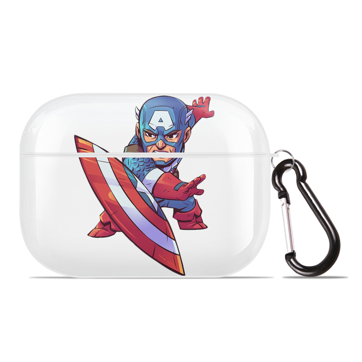 （画像用） アベンジャーズ The Avengers 【AirPods Pro用】ハードシェル保護ケース 耐衝撃・防指紋・カラビナ付き商品仕様
