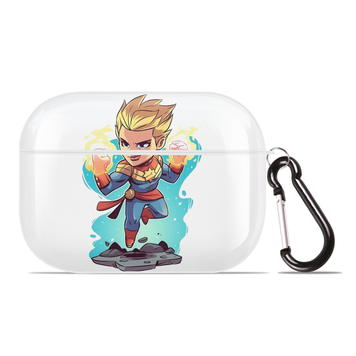 （画像用） アベンジャーズ The Avengers 【AirPods Pro用】ハードシェル保護ケース 耐衝撃・防指紋・カラビナ付き商品仕様