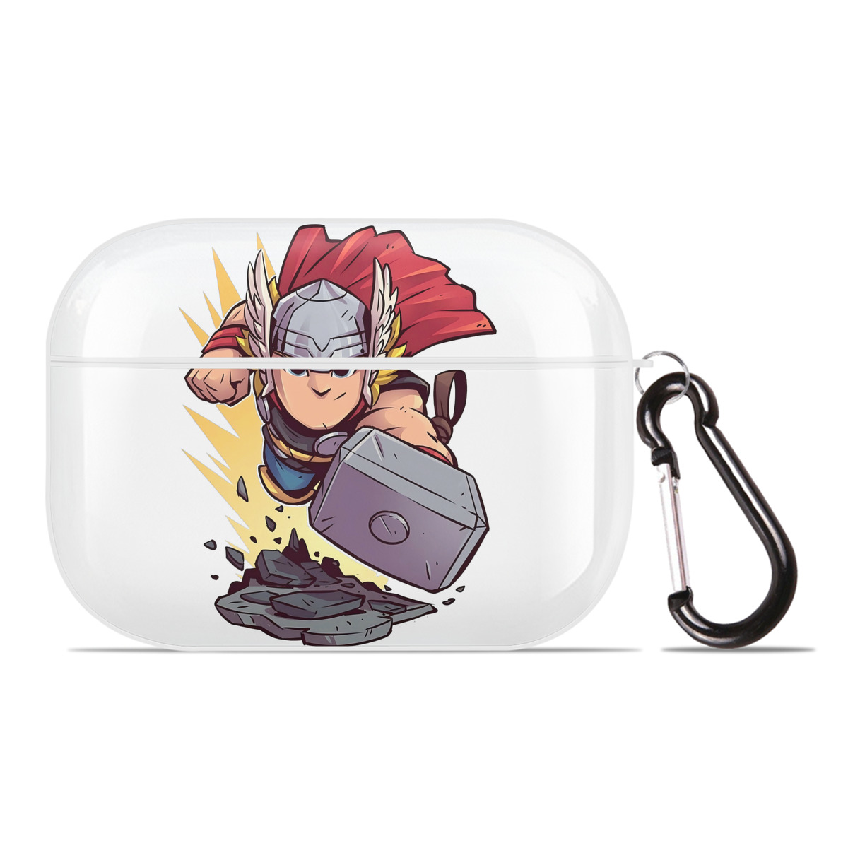 （画像用） アベンジャーズ The Avengers 【AirPods Pro用】ハードシェル保護ケース 耐衝撃・防指紋・カラビナ付き商品仕様