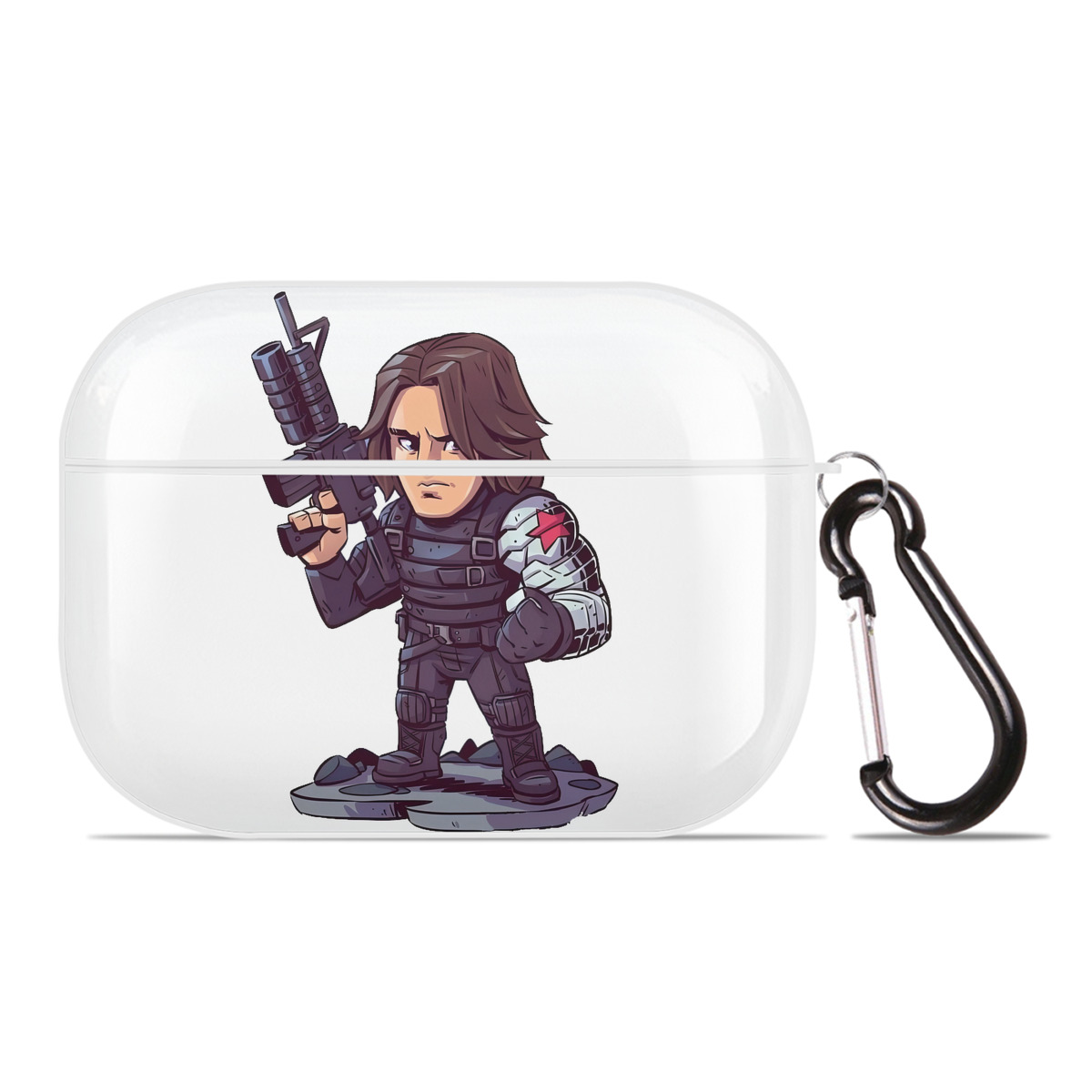（画像用） アベンジャーズ The Avengers 【AirPods Pro用】ハードシェル保護ケース 耐衝撃・防指紋・カラビナ付き商品仕様
