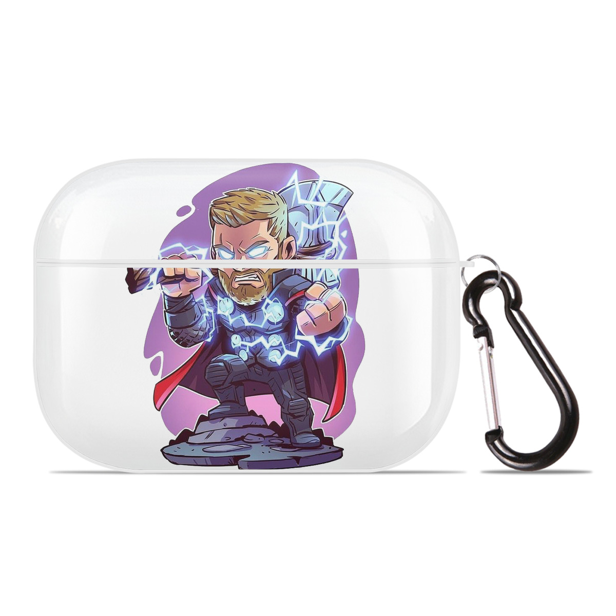 （画像用） アベンジャーズ The Avengers 【AirPods Pro用】ハードシェル保護ケース 耐衝撃・防指紋・カラビナ付き商品仕様