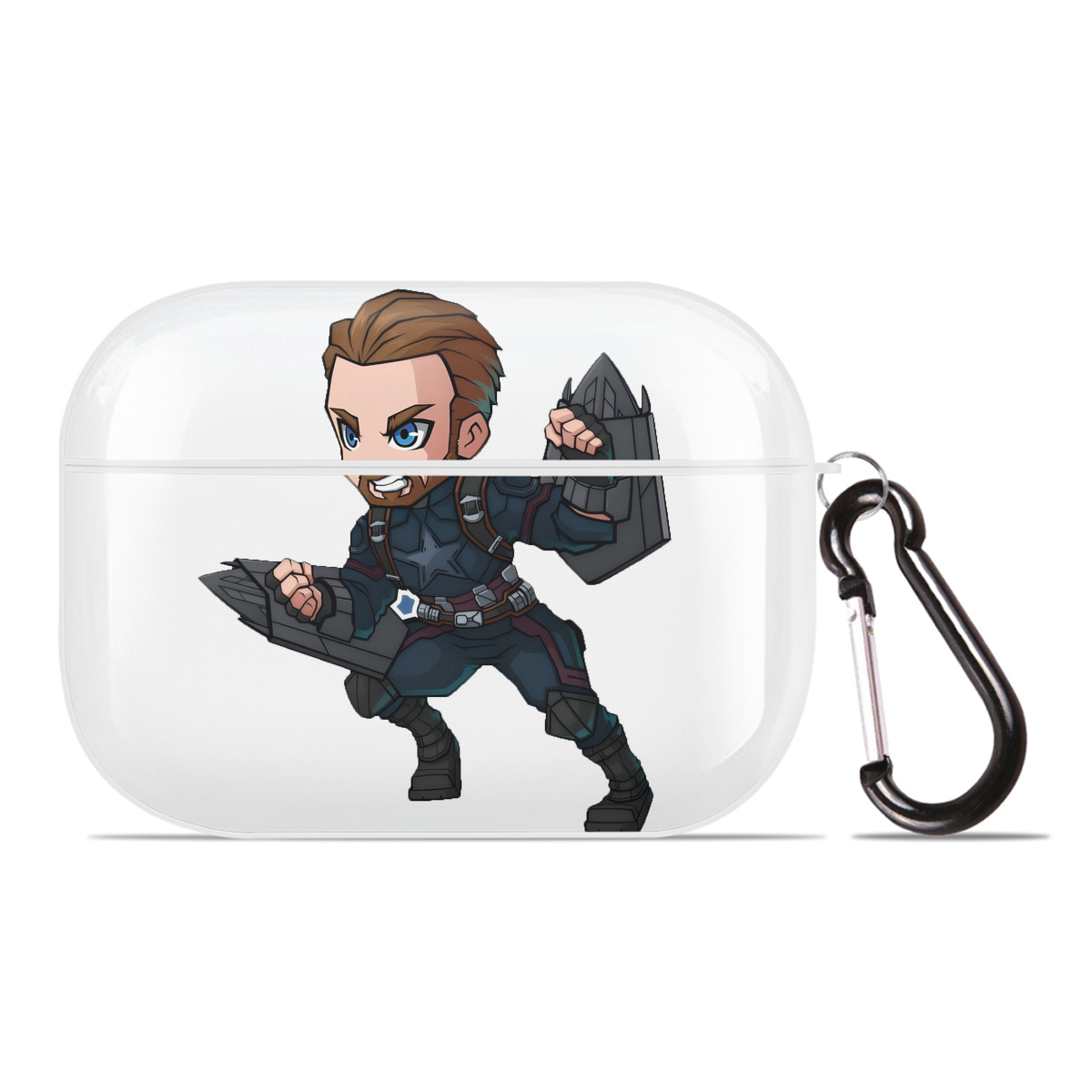 （画像用） アベンジャーズ The Avengers 【AirPods Pro用】ハードシェル保護ケース 耐衝撃・防指紋・カラビナ付き商品仕様