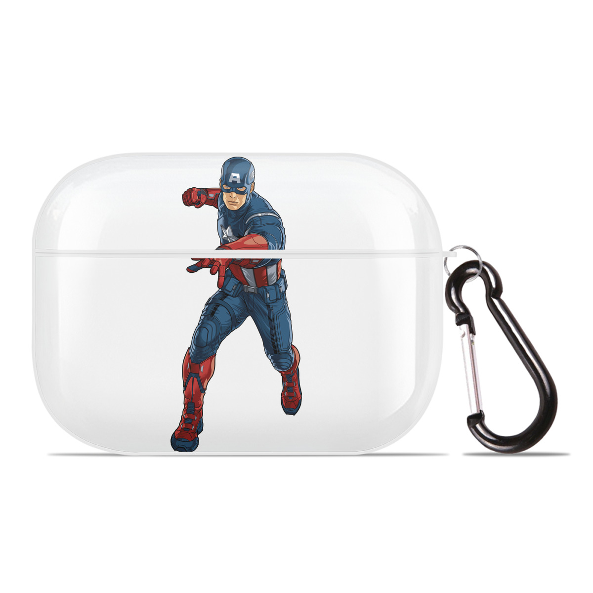 （画像用） アベンジャーズ The Avengers 【AirPods Pro用】ハードシェル保護ケース 耐衝撃・防指紋・カラビナ付き商品仕様