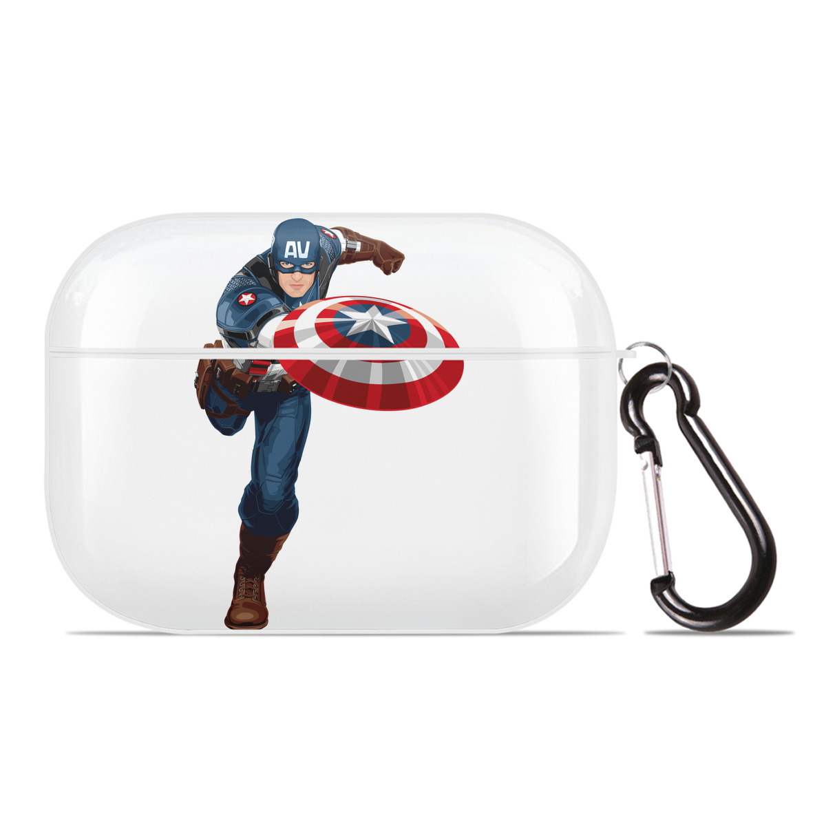 （画像用） アベンジャーズ The Avengers 【AirPods Pro用】ハードシェル保護ケース 耐衝撃・防指紋・カラビナ付き商品仕様