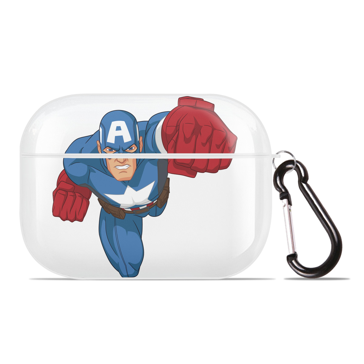 （画像用） アベンジャーズ The Avengers 【AirPods Pro用】ハードシェル保護ケース 耐衝撃・防指紋・カラビナ付き商品仕様