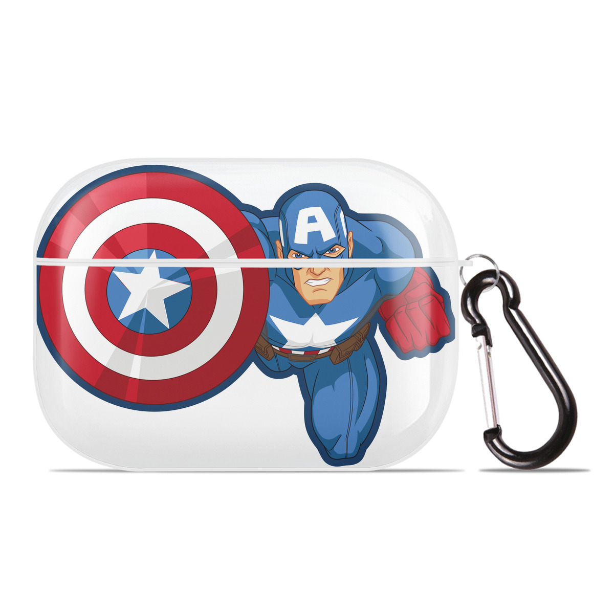 （画像用） アベンジャーズ The Avengers 【AirPods Pro用】ハードシェル保護ケース 耐衝撃・防指紋・カラビナ付き商品仕様
