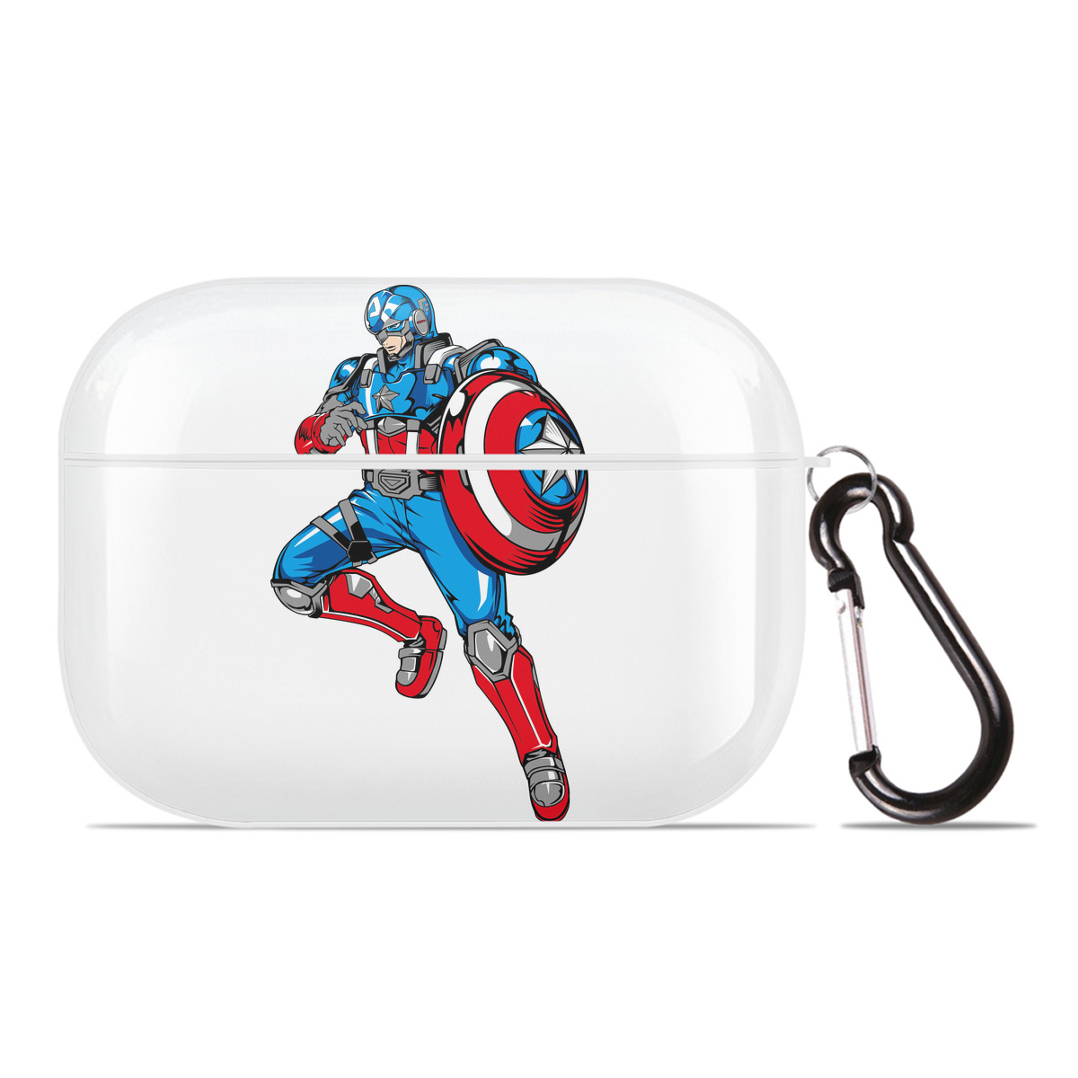（画像用） アベンジャーズ The Avengers 【AirPods Pro用】ハードシェル保護ケース 耐衝撃・防指紋・カラビナ付き商品仕様