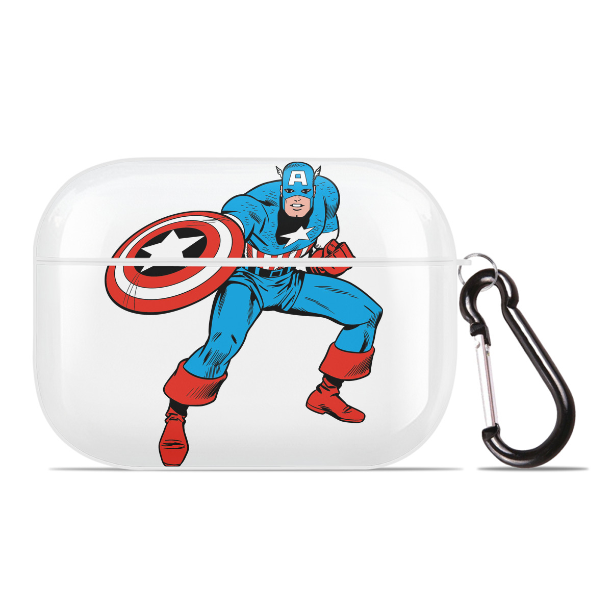（画像用） アベンジャーズ The Avengers 【AirPods Pro用】ハードシェル保護ケース 耐衝撃・防指紋・カラビナ付き商品仕様