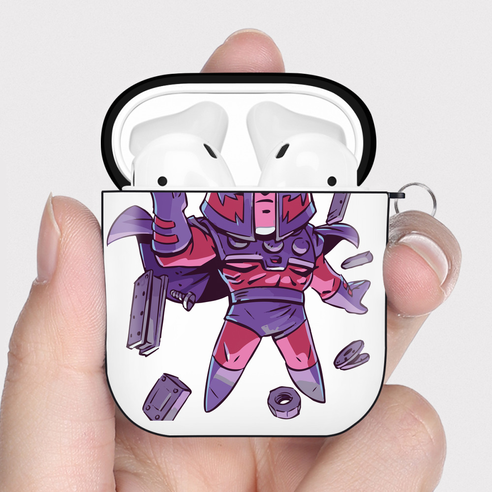 （画像用） アベンジャーズ The Avengers AirPods 第2世代保護ケース ハードシェル ブラック 耐衝撃・防指紋・カラビナ付き