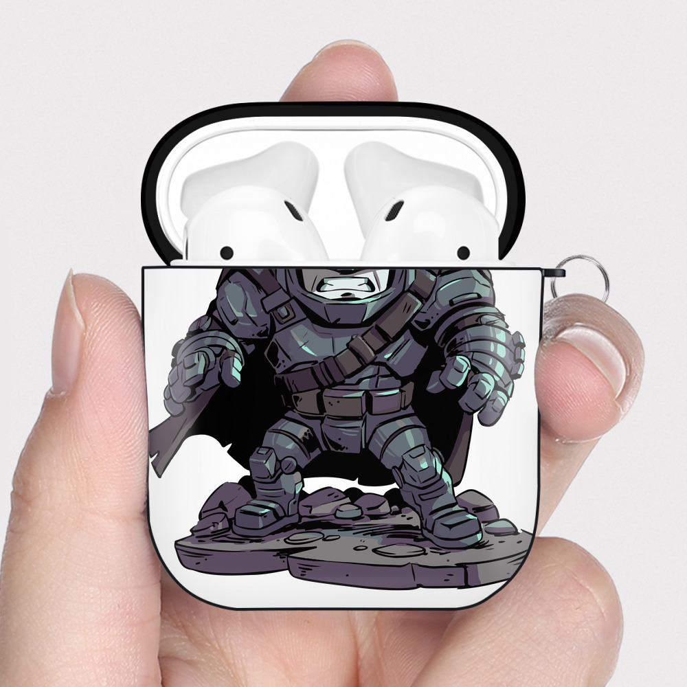 （画像用） アベンジャーズ The Avengers AirPods 第2世代保護ケース ハードシェル ブラック 耐衝撃・防指紋・カラビナ付き