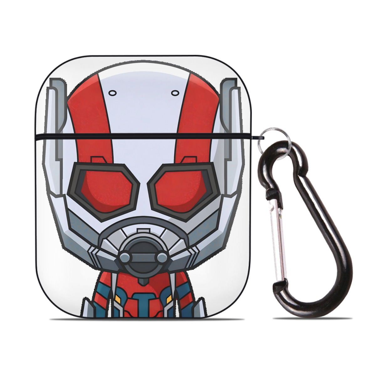 （画像用） アベンジャーズ The Avengers AirPods 第2世代保護ケース ハードシェル ブラック 耐衝撃・防指紋・カラビナ付き
