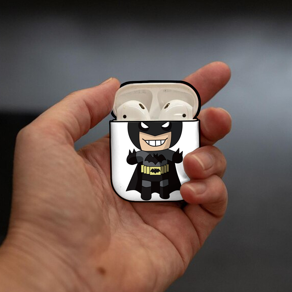 アベンジャーズ The Avengers AirPods 第2世代保護ケース ハードシェル ブラック 耐衝撃・防指紋・カラビナ付き
