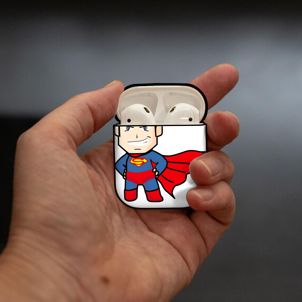 アベンジャーズ The Avengers AirPods 第2世代保護ケース ハードシェル ブラック 耐衝撃・防指紋・カラビナ付き