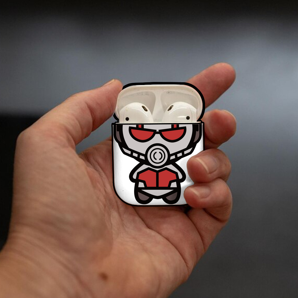 アベンジャーズ The Avengers AirPods 第2世代保護ケース ハードシェル ブラック 耐衝撃・防指紋・カラビナ付き
