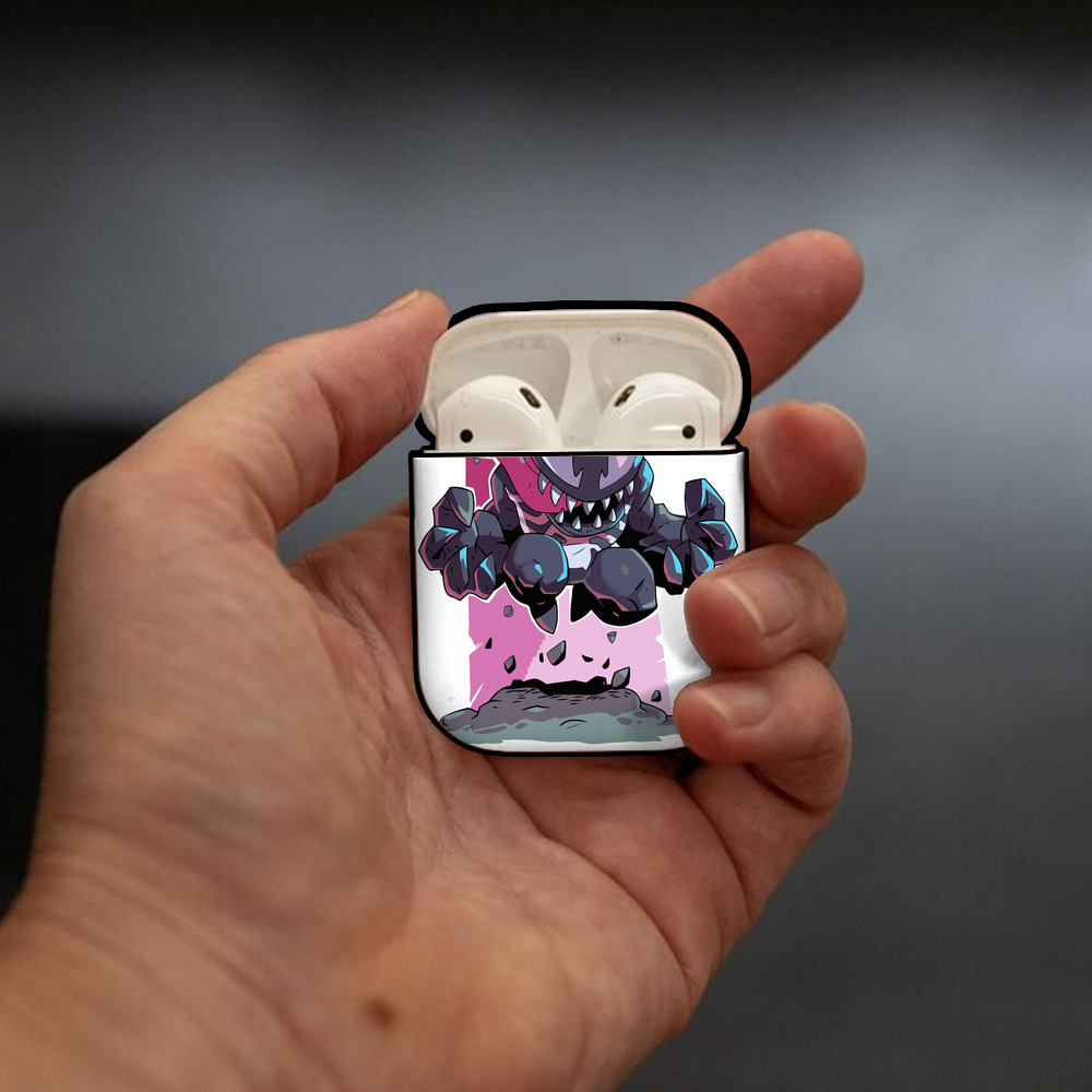 アベンジャーズ The Avengers AirPods 第2世代保護ケース ハードシェル ブラック 耐衝撃・防指紋・カラビナ付き