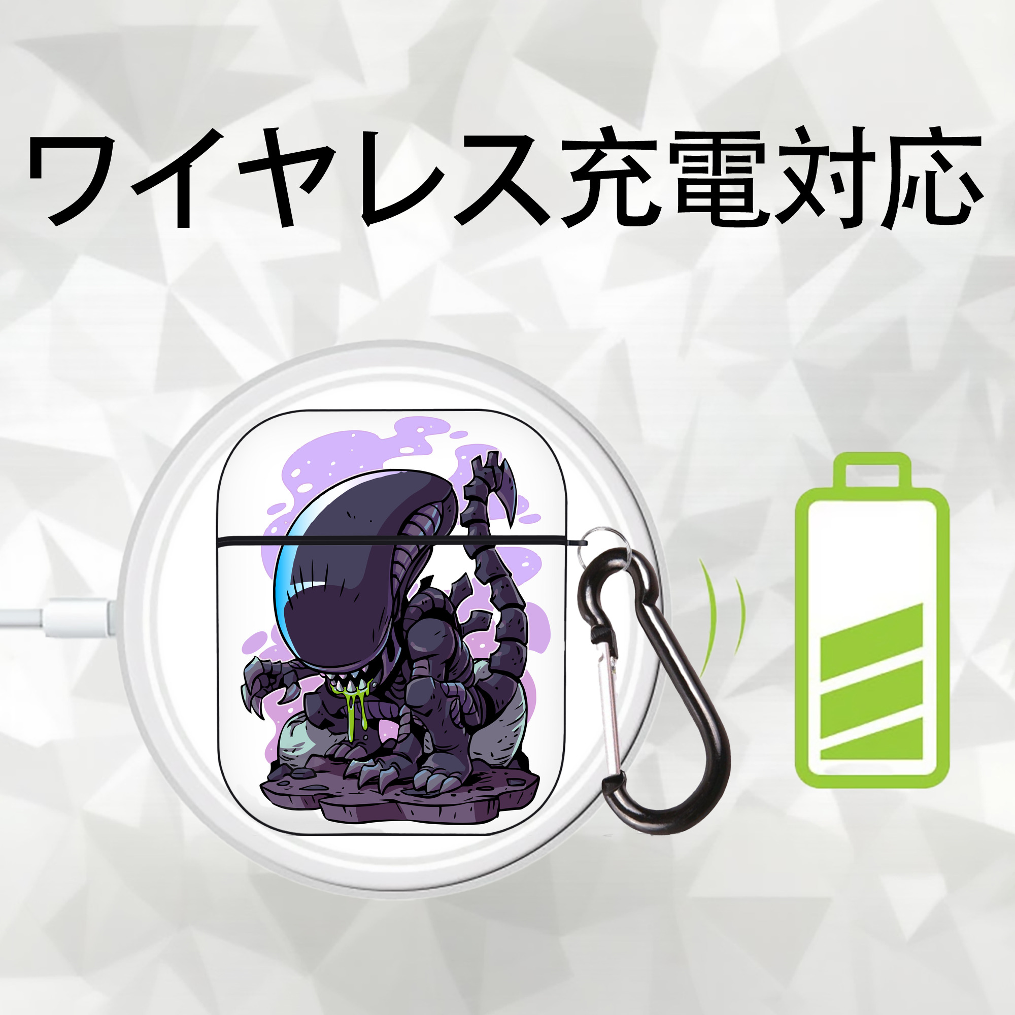 アベンジャーズ The Avengers AirPods 第2世代保護ケース ハードシェル ブラック 耐衝撃・防指紋・カラビナ付き