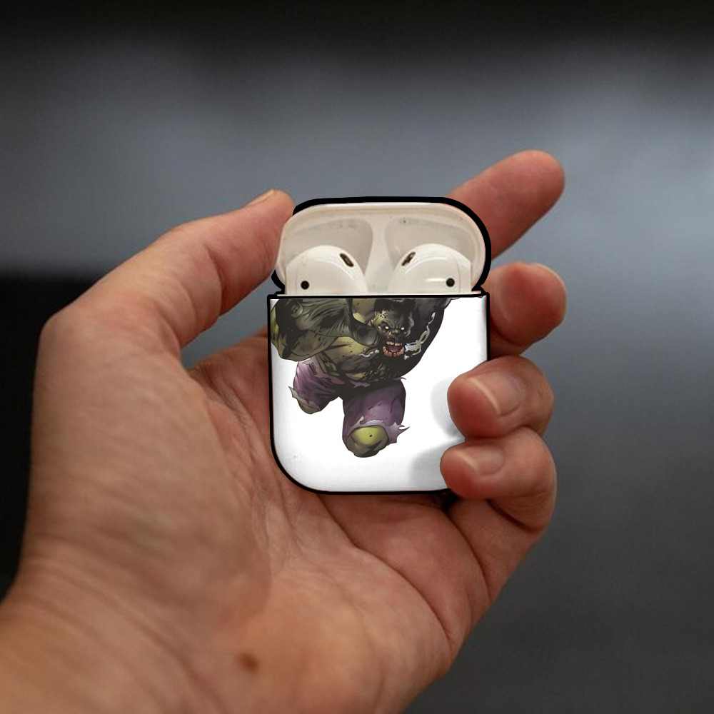 アベンジャーズ The Avengers AirPods 第2世代保護ケース ハードシェル ブラック 耐衝撃・防指紋・カラビナ付き