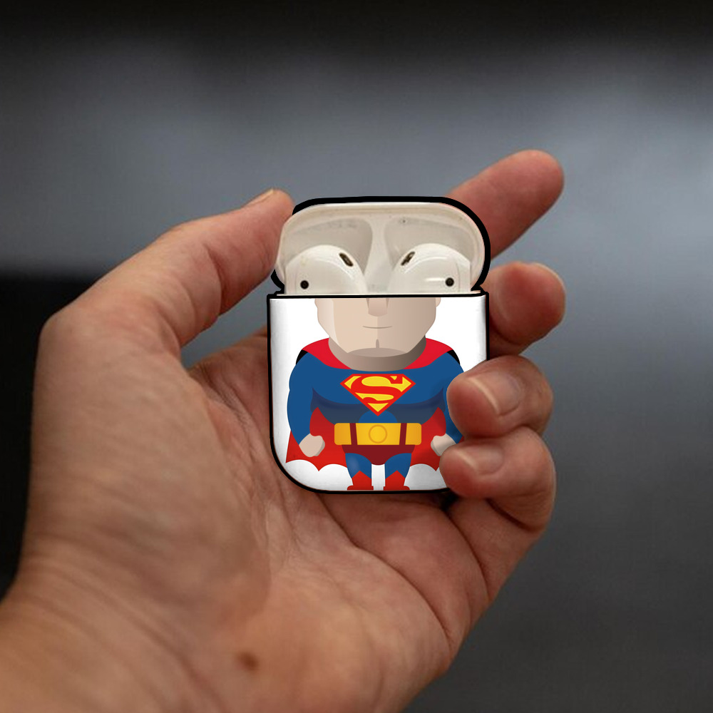 アベンジャーズ The Avengers AirPods 第2世代保護ケース ハードシェル ブラック 耐衝撃・防指紋・カラビナ付き