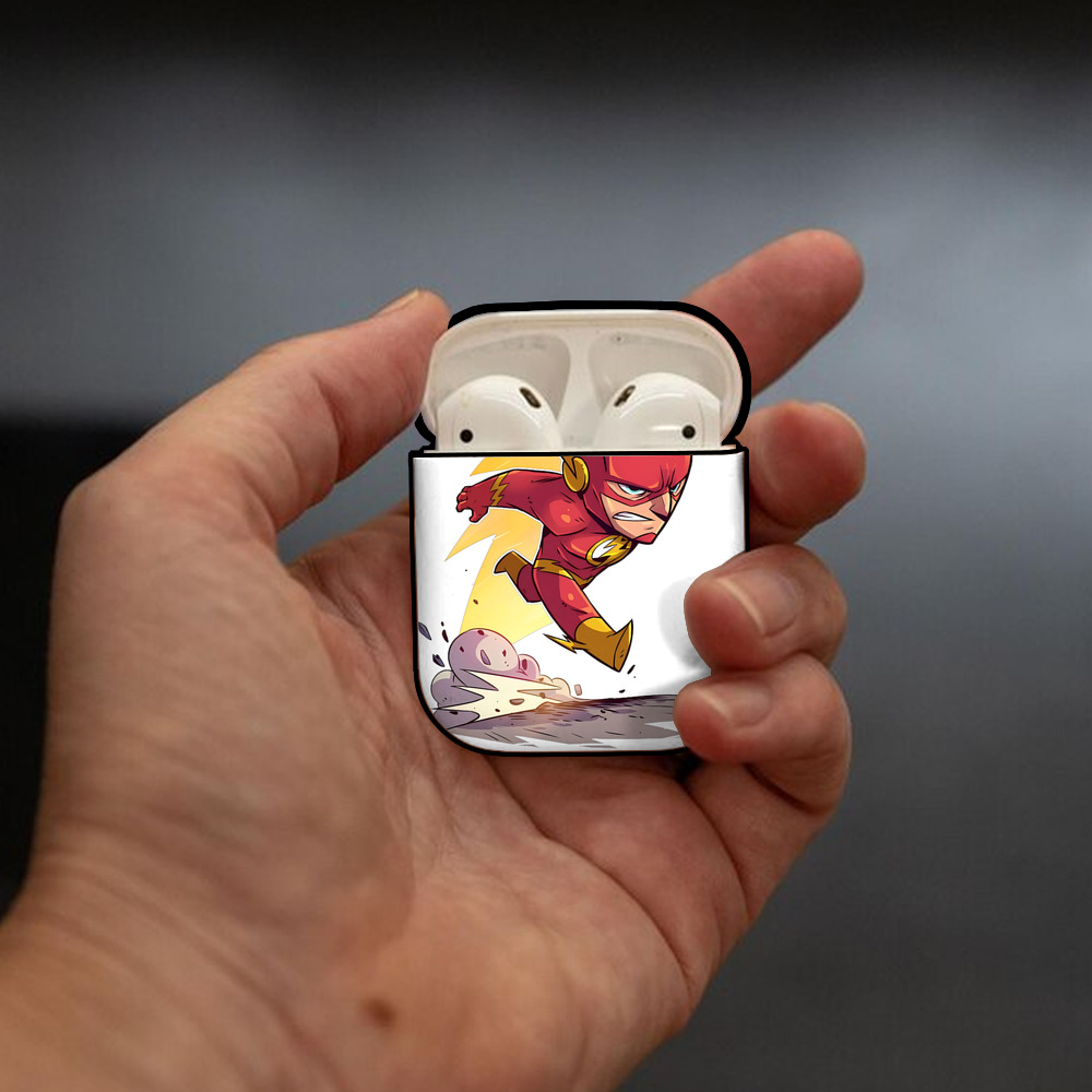 アベンジャーズ The Avengers AirPods 第2世代保護ケース ハードシェル ブラック 耐衝撃・防指紋・カラビナ付き