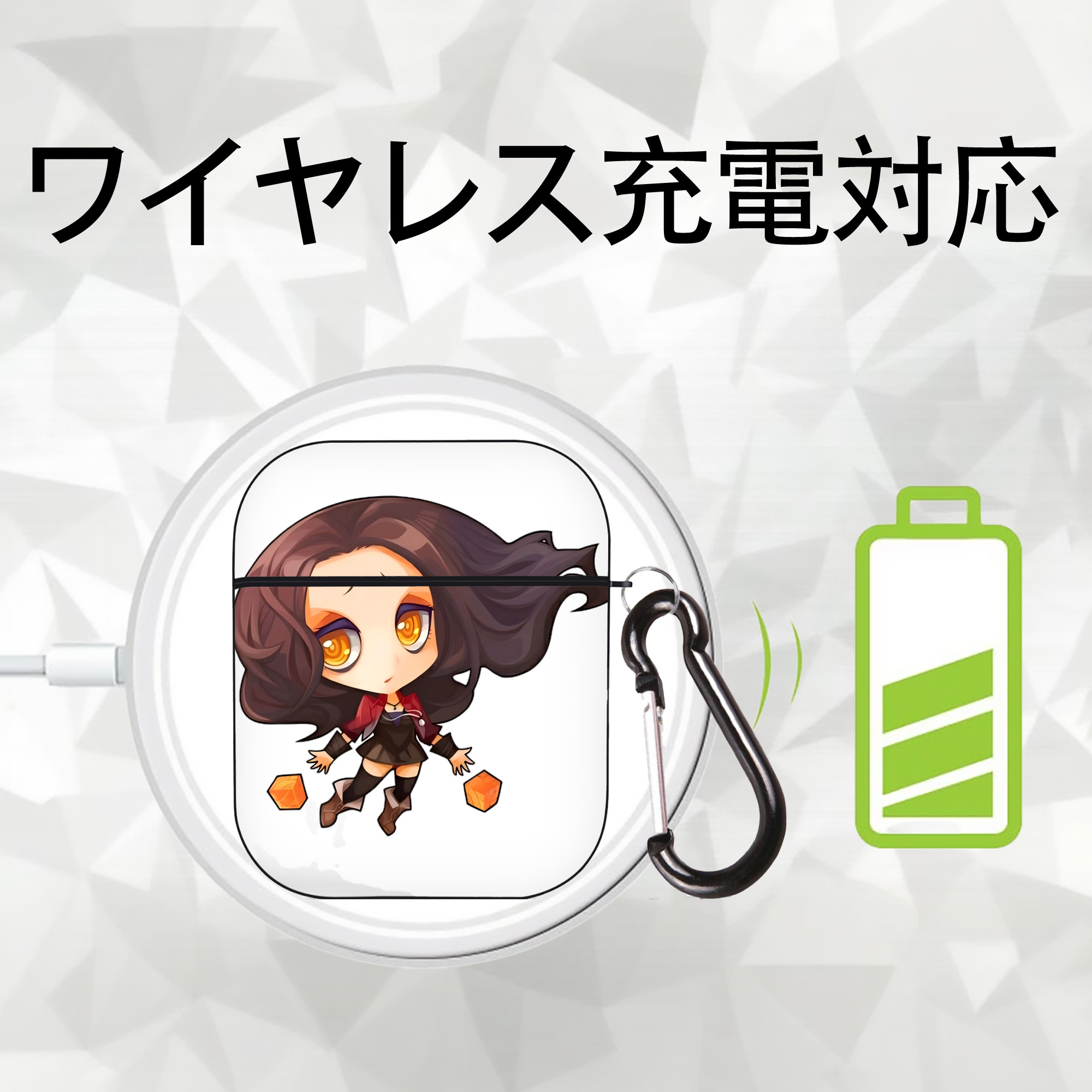 アベンジャーズ The Avengers AirPods 第2世代保護ケース ハードシェル ブラック 耐衝撃・防指紋・カラビナ付き
