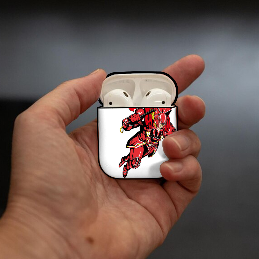 アベンジャーズ The Avengers AirPods 第2世代保護ケース ハードシェル ブラック 耐衝撃・防指紋・カラビナ付き