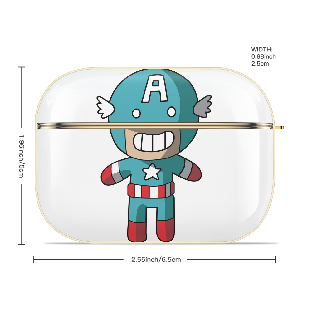 アベンジャーズ The Avengers 【AirPods Pro用】ハードシェル保護ケース｜耐衝撃・防指紋・カラビナ付き商品仕様