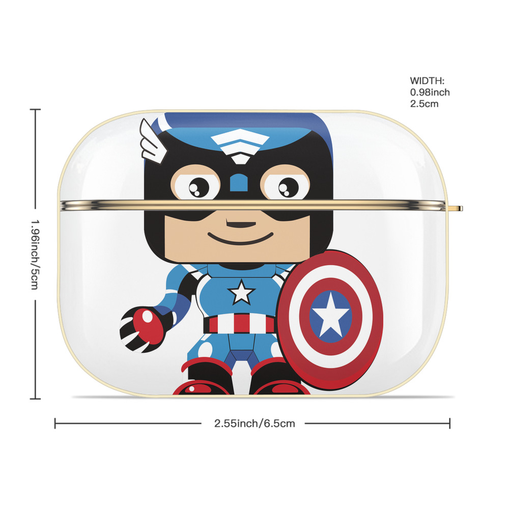 アベンジャーズ The Avengers 【AirPods Pro用】ハードシェル保護ケース｜耐衝撃・防指紋・カラビナ付き商品仕様