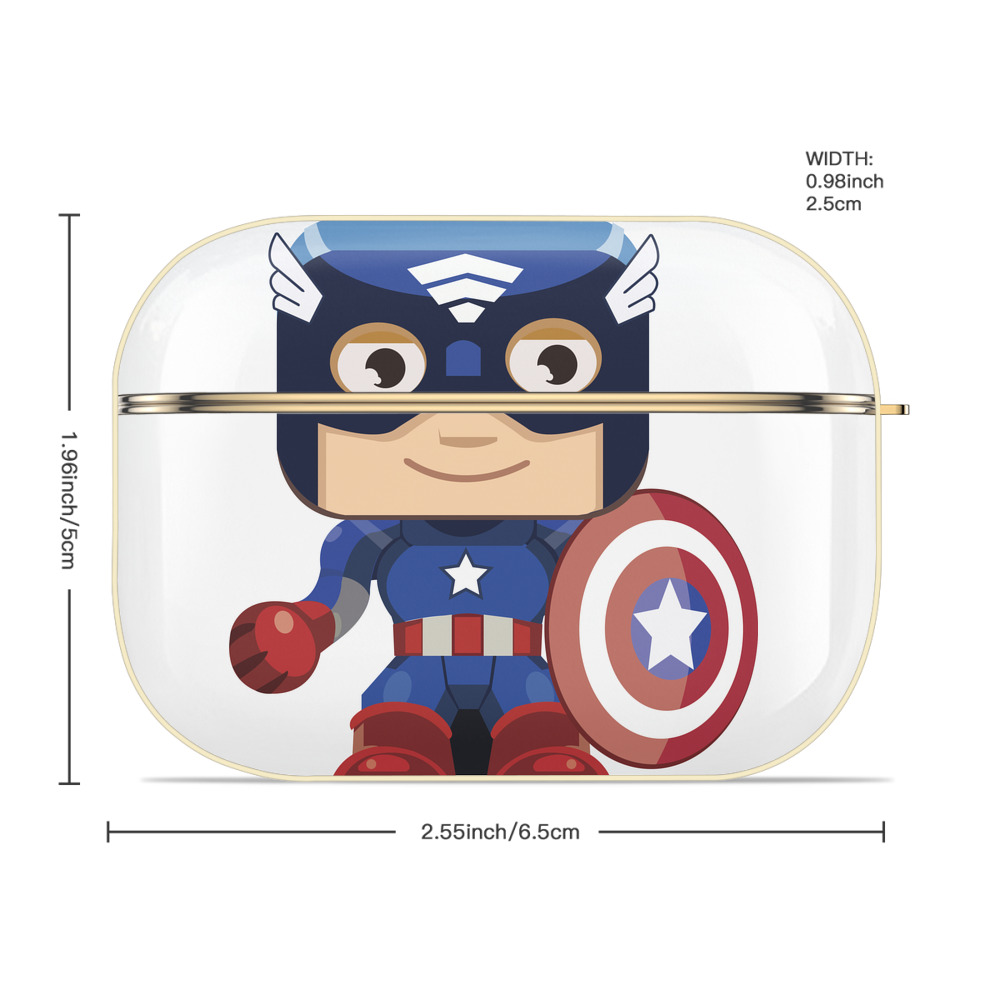 アベンジャーズ The Avengers 【AirPods Pro用】ハードシェル保護ケース｜耐衝撃・防指紋・カラビナ付き商品仕様