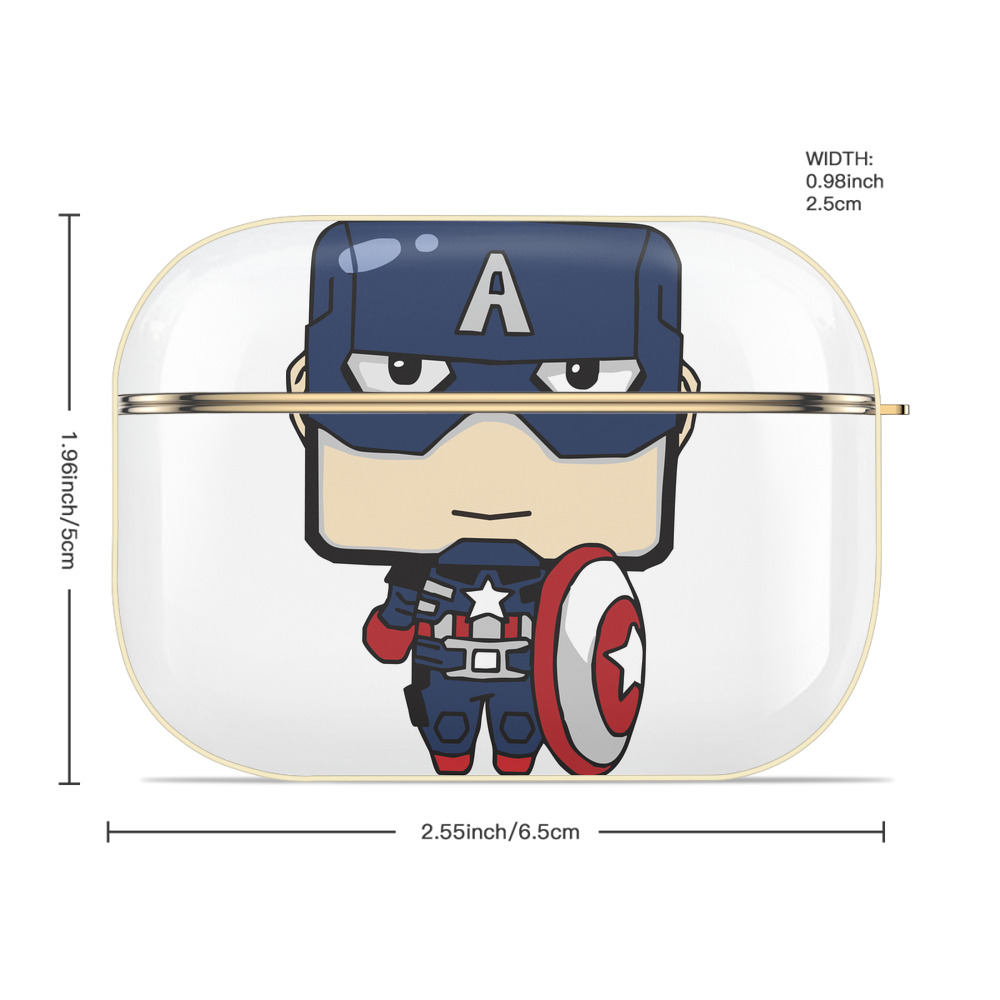アベンジャーズ The Avengers 【AirPods Pro用】ハードシェル保護ケース｜耐衝撃・防指紋・カラビナ付き商品仕様