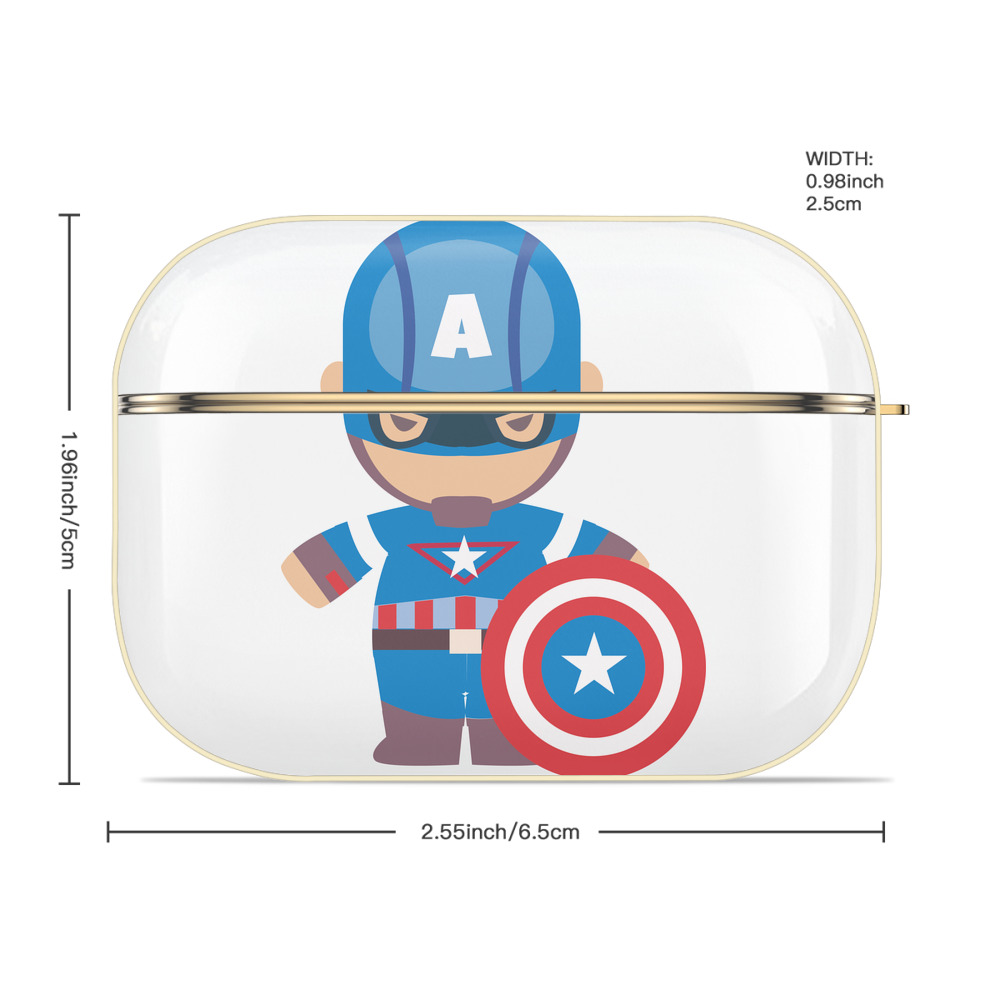 アベンジャーズ The Avengers 【AirPods Pro用】ハードシェル保護ケース｜耐衝撃・防指紋・カラビナ付き商品仕様