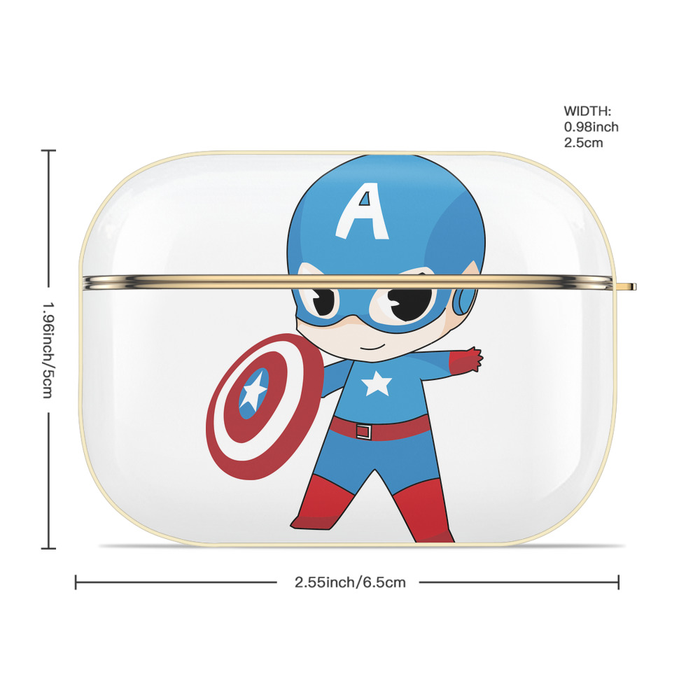 アベンジャーズ The Avengers 【AirPods Pro用】ハードシェル保護ケース｜耐衝撃・防指紋・カラビナ付き商品仕様