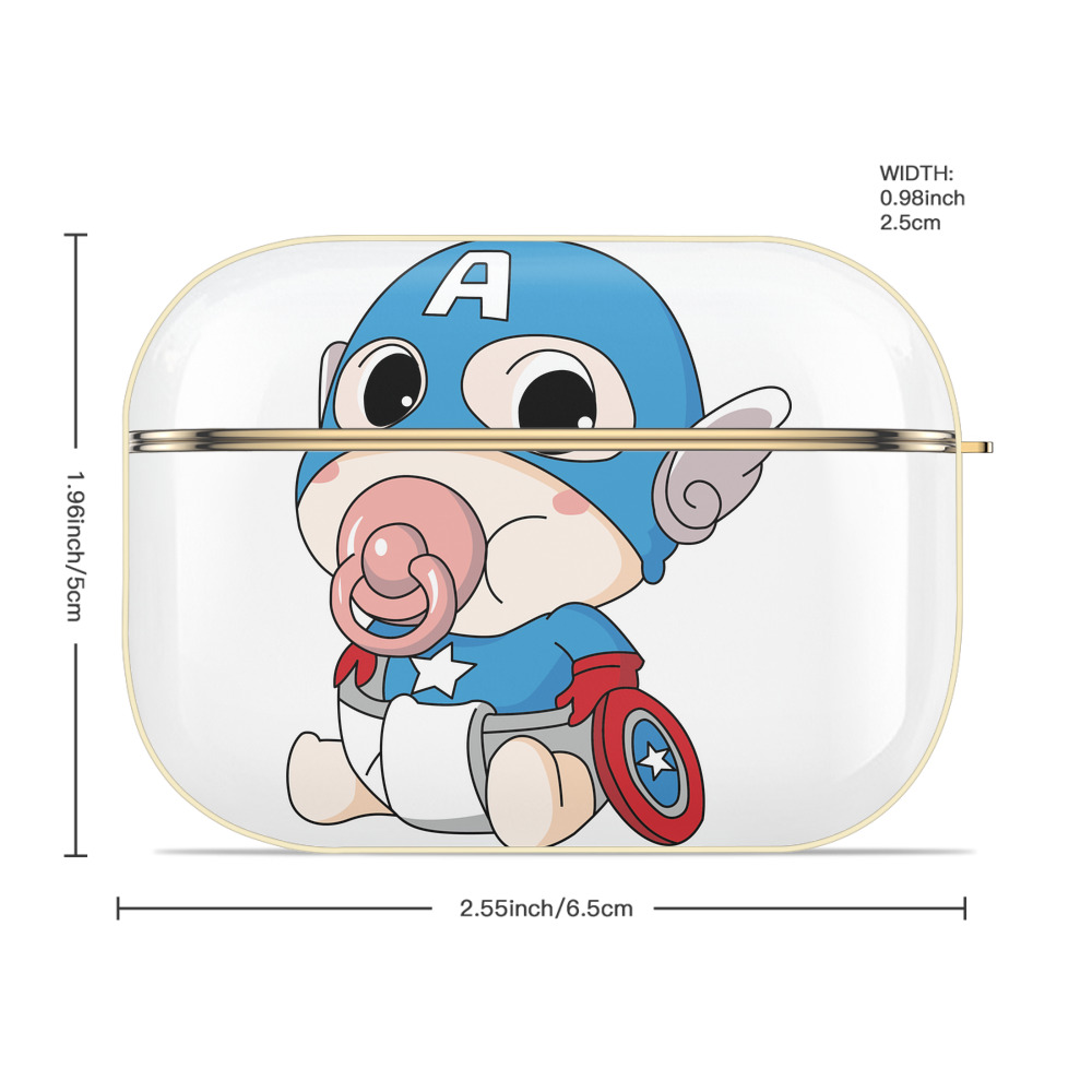 アベンジャーズ The Avengers 【AirPods Pro用】ハードシェル保護ケース｜耐衝撃・防指紋・カラビナ付き商品仕様