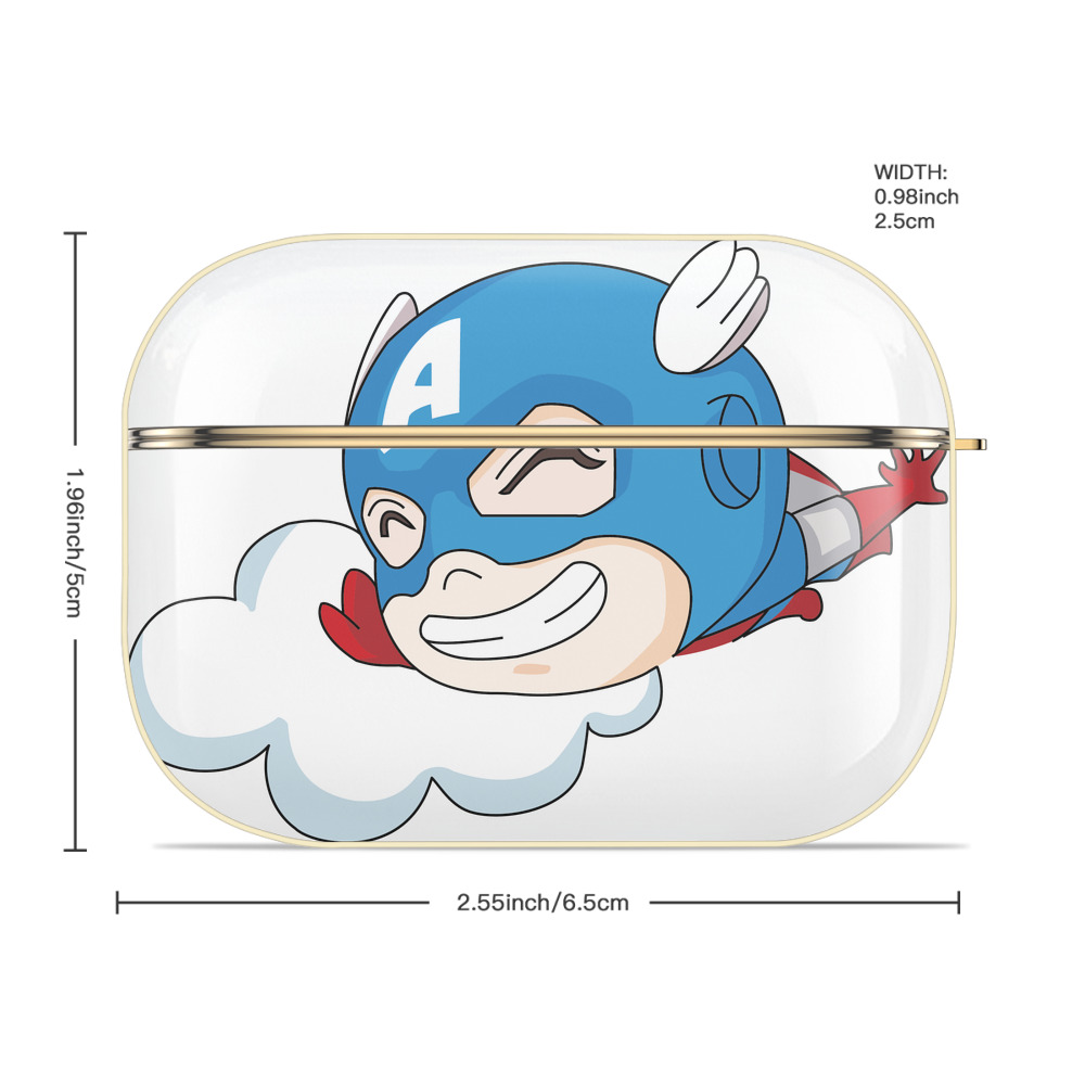 アベンジャーズ The Avengers 【AirPods Pro用】ハードシェル保護ケース｜耐衝撃・防指紋・カラビナ付き商品仕様