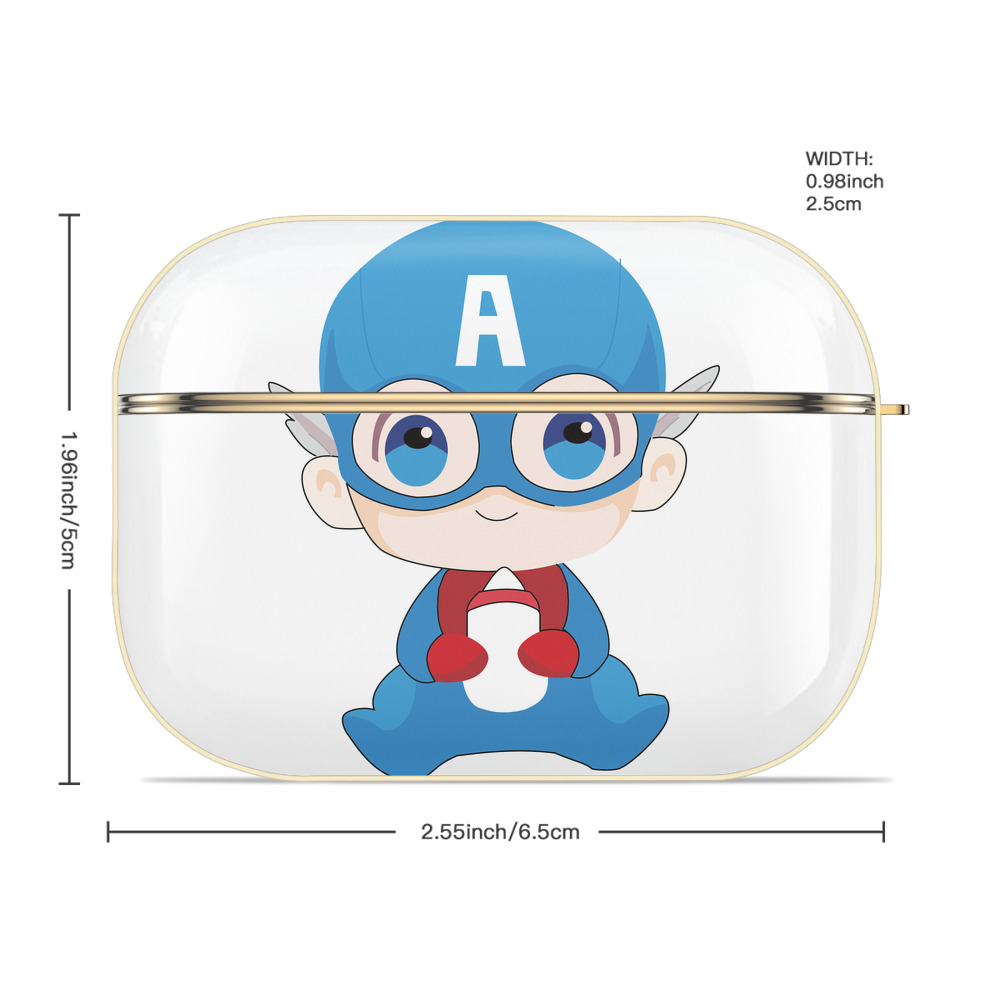 アベンジャーズ The Avengers 【AirPods Pro用】ハードシェル保護ケース｜耐衝撃・防指紋・カラビナ付き商品仕様