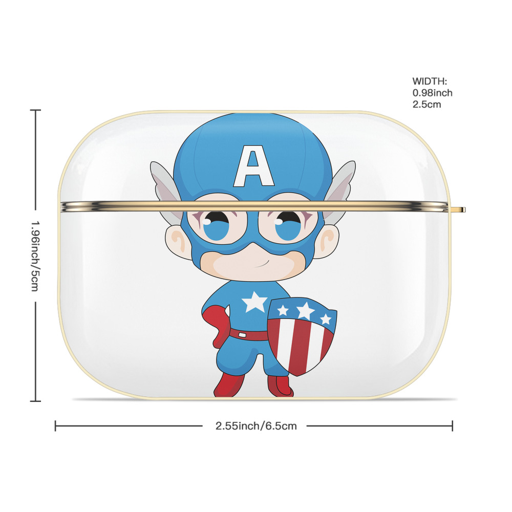 アベンジャーズ The Avengers 【AirPods Pro用】ハードシェル保護ケース｜耐衝撃・防指紋・カラビナ付き商品仕様